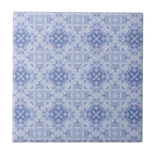 Carreau Carrelage à motifs bleu et blanc