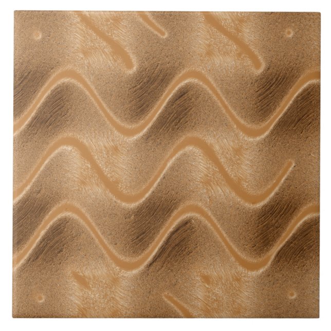 Carreau Carrelage Abstrait Caramel Swirl (Devant)