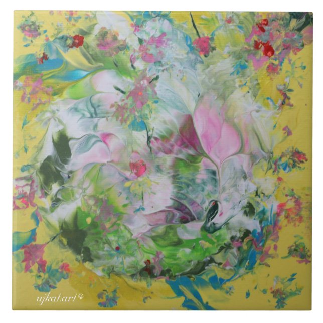 Carreau Carrelage Abstrait en céramique (Devant)