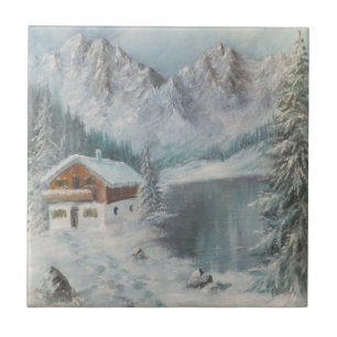 Carreau Carrelage Ann Hayes Peinture Bavarois Snow Dream