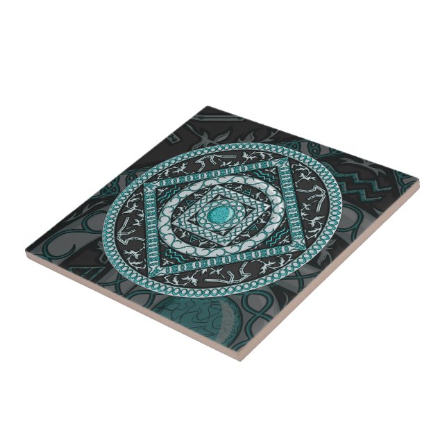 Carreau Carrelage Aquarius Mandala (Côté)