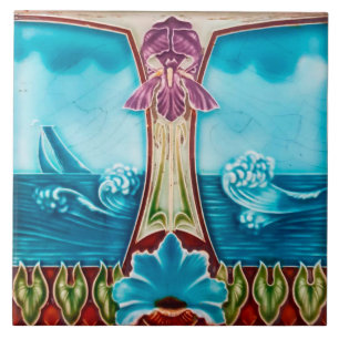 Carreau Carrelage Art nouveau cheminée décorative