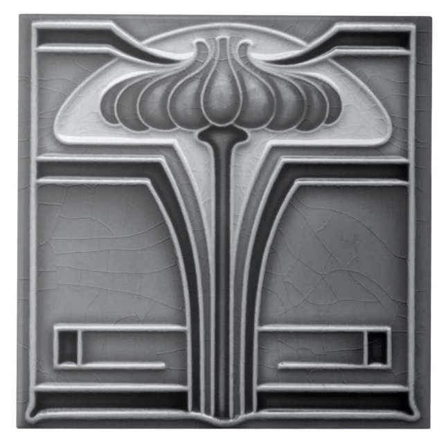 Carreau Carrelage Art nouveau cheminée décorative (Devant)