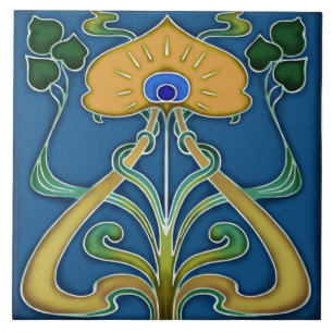 Carreau Carrelage Art nouveau cheminée décorative