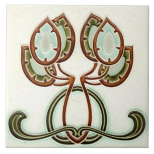 Carreau Carrelage Art nouveau cheminée décorative
