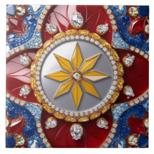 Carreau Carrelage aux couleurs colombiennes design moderne