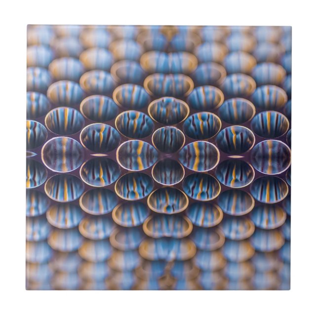 Carreau Carrelage avec design Futuriste Abstrait Honeycomb (Devant)