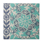 Carreau Carrelage Batik Bleu I<br><div class="desc">Floral</div>