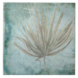 Carreau Carrelage botanique vieilli - Aqua et Os V1