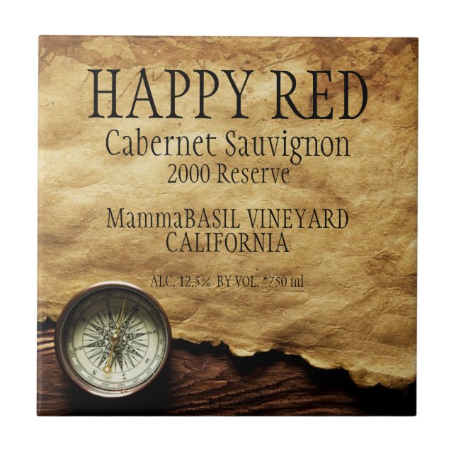 Carreau Carrelage Cabernet Sauvignon ! (Devant)