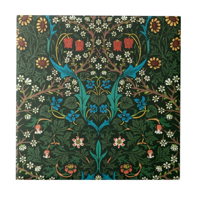 CARREAU CARRELAGE CÉRAMIQUE AVEC CONCEPTION "TULIPS" DE WI (Devant)