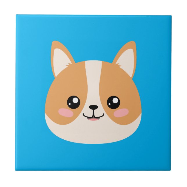 Carreau Carrelage céramique Cute Corgi (Devant)
