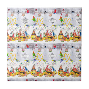 Carreau Carrelage céramique Joyeux Noël Joyeux anniversair