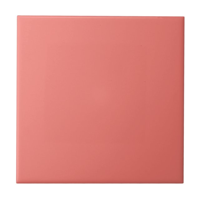 Carreau Carrelage couleur rose corail (Devant)