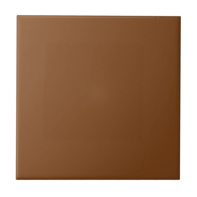 Carreau Carrelage couleur solide Brown Russet (Devant)
