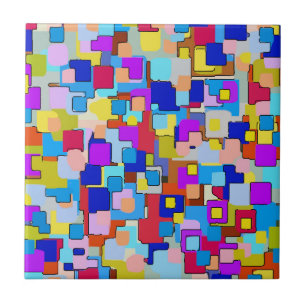 Carreau Carrelage d'apparence Delft Hollandais multicolore