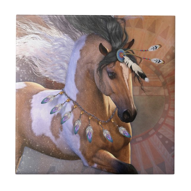 Carreau Carrelage d'art en plumes dorées (Devant)