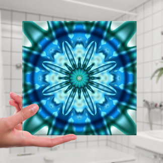 Carreau Carrelage d'art fractal de l'océan magique
