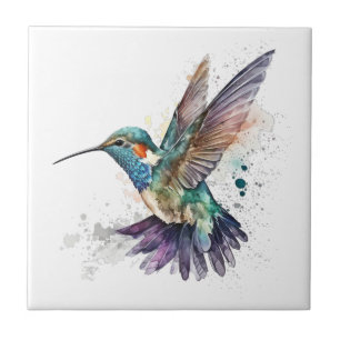 Carreau Carrelage de colibri aquarelle