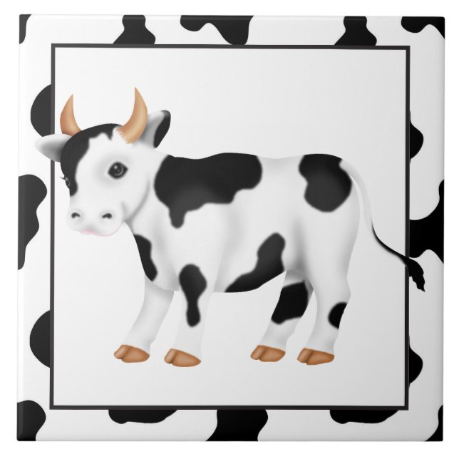 Carreau Carrelage de cuisine de la vache country (Devant)