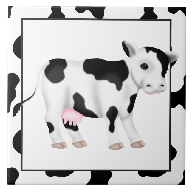 Carreau Carrelage de cuisine de la vache country (Devant)