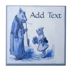 Carreau Carrelage de fumée de porc, look hollandais, Perso