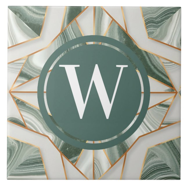 Carreau Carrelage de marbre vert clair Mer Pierre Turquois (Devant)