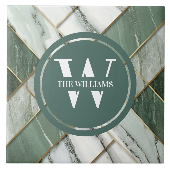 Carreau Carrelage de marbre vert clair Mer Pierre Turquois (Devant)