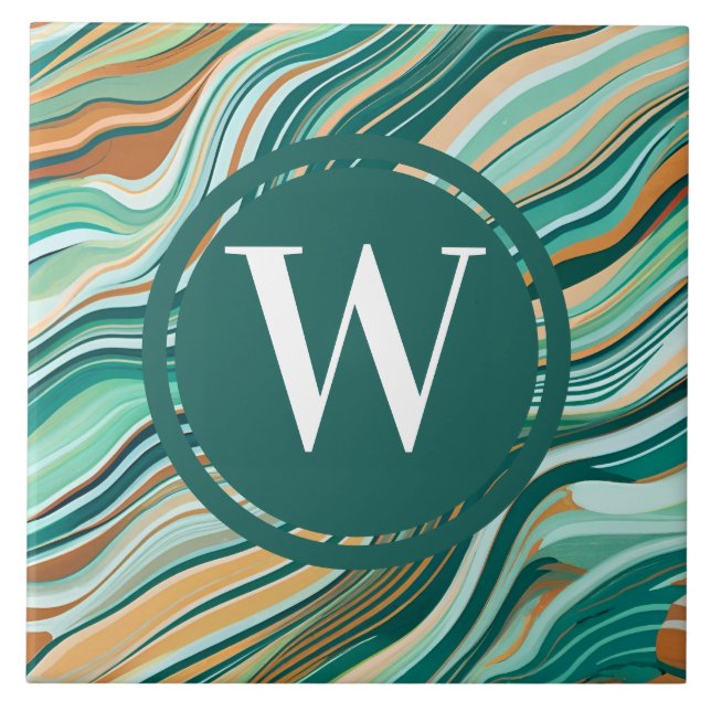 Carreau Carrelage de marbre vert clair Mer Pierre Turquois (Devant)