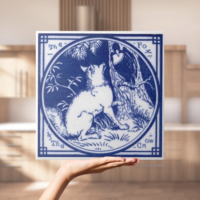 Carreau Carrelage de Minton victorienne Repro avec loup (Repro Victorian Minton Tile with Wolf
)