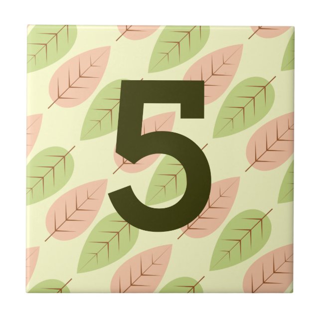 Carreau Carrelage de numéro de maison de l'adresse de rue  (Devant)