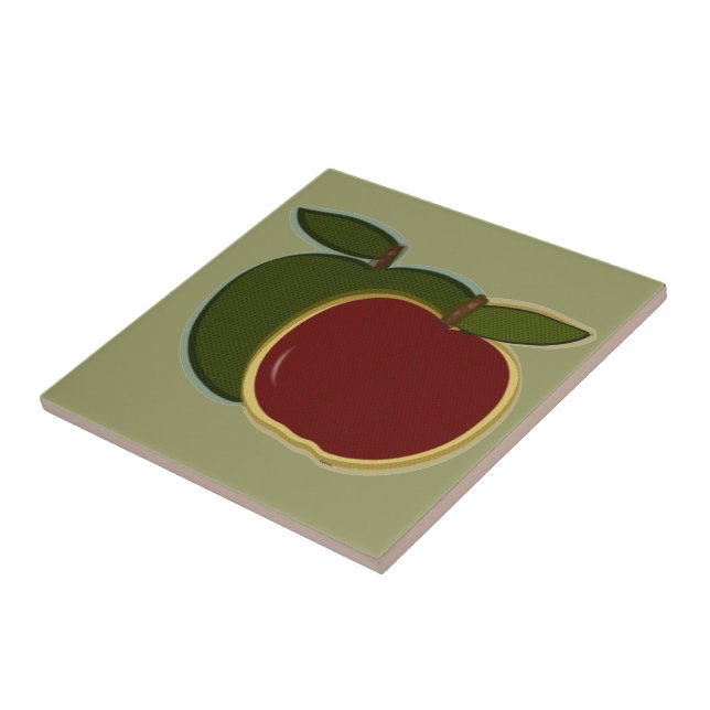 Carreau Carrelage de pomme de pays (vert) (Côté)
