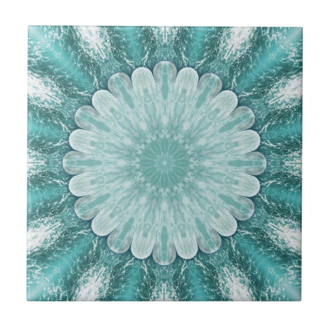 Carreau Carrelage de salle de bain géométrique Floral Beac (Devant)