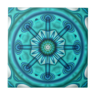 Carreau Carrelage de salle de bain Turquoise bleu vert géo