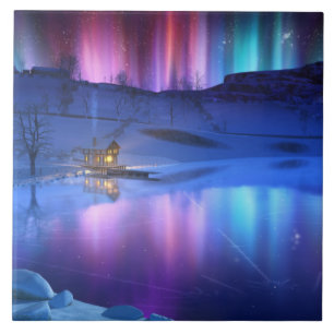 Carreau Carrelage décoratif arc-en-ciel / Trivet