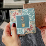 Carreau Carrelage décoratif Boho et carrelage en céramique<br><div class="desc">Voici un beau carrelage décoratif - disponible en deux tailles, que vous pouvez utiliser comme pièce de décoration ou de commande autonome en vrac et de les transformer en un arrière-plan unique et joli dans votre maison ou bureau! Celle-ci présente des carreaux décoratifs aux couleurs kaki, turquoise et rouille avec...</div>