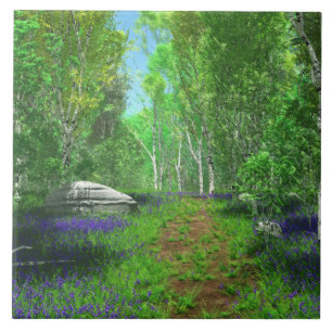 Carreau Carrelage décoratif clair Bluebell