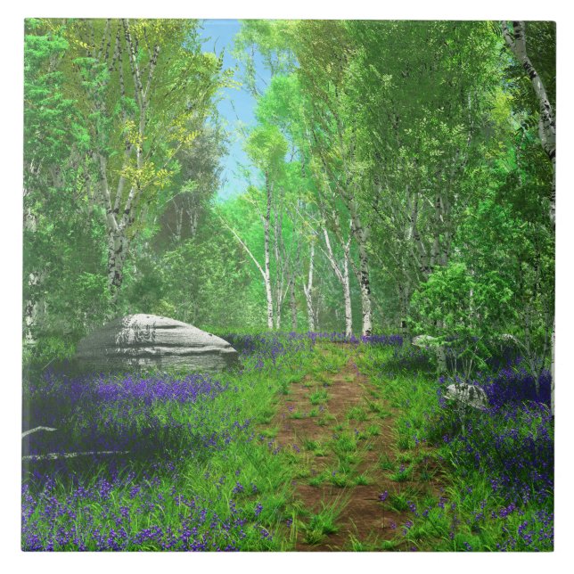 Carreau Carrelage décoratif clair Bluebell (Devant)