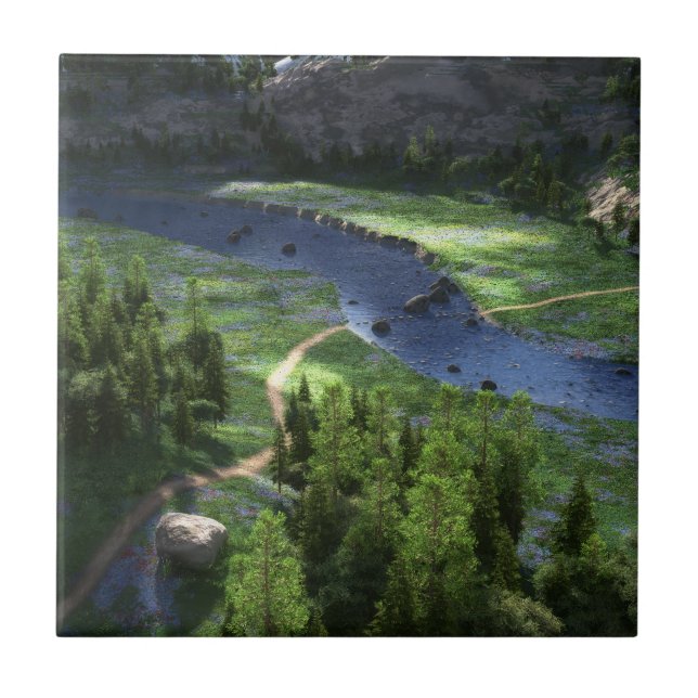 Carreau Carrelage décoratif Cwm Solitude (Devant)