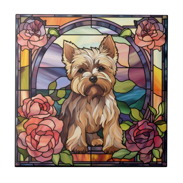 Carreau Carrelage décoratif en céramique Cairn Terrier (Devant)