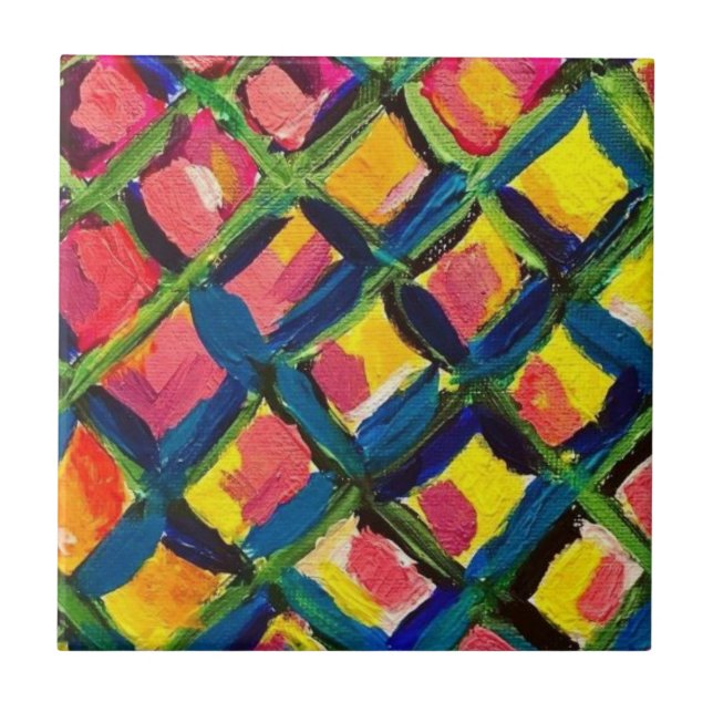 Carreau Carrelage décoratif inspiré de l'ananas (Devant)