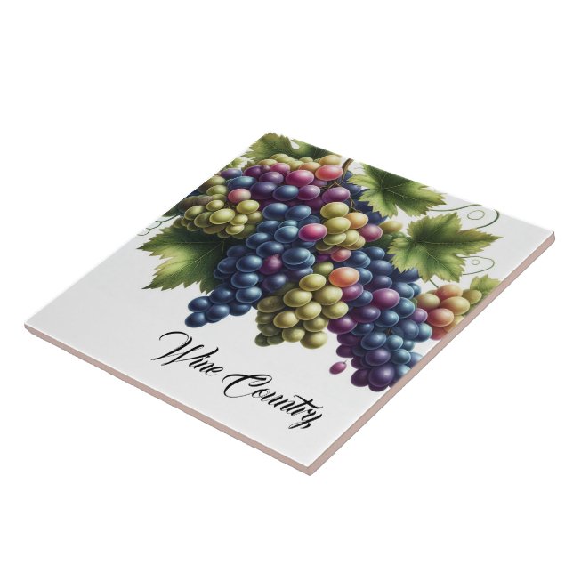 Carreau Carrelage d'impression de raisins de campagne (Côté)