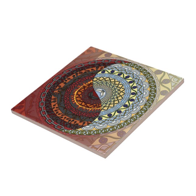 Carreau Carrelage du ciel et de l'enfer (Côté)