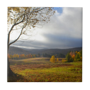 Carreau Carrelage du jour d'automne nuageux du Vermont