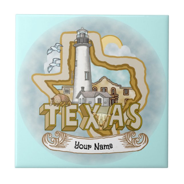 Carreau Carrelage du phare du Texas (Devant)