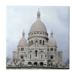 Carreau Carrelage élégant avec photo du Sacré Coeur de Par