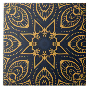 Carreau carrelage élégant en céramique motif d'or noir