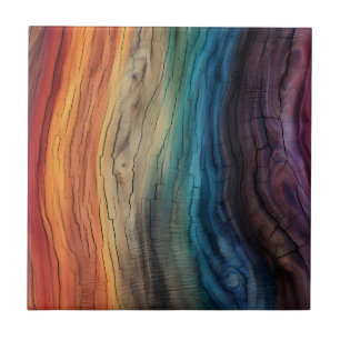 Carreau Carrelage en bois coloré