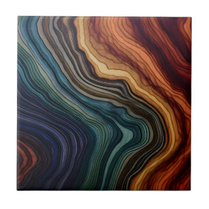 Carreau Carrelage en bois coloré