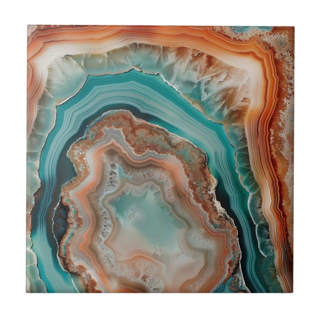 Carreau Carrelage en céramique 3 D Agate (Devant)